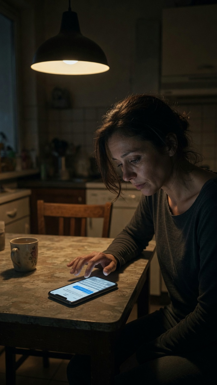 Reaching for a phone — the involuntary reach in grief