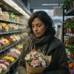 A person pausing in a quiet moment, missing their mom every day in the small things