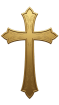 Gold cross — 1800DearGod.com