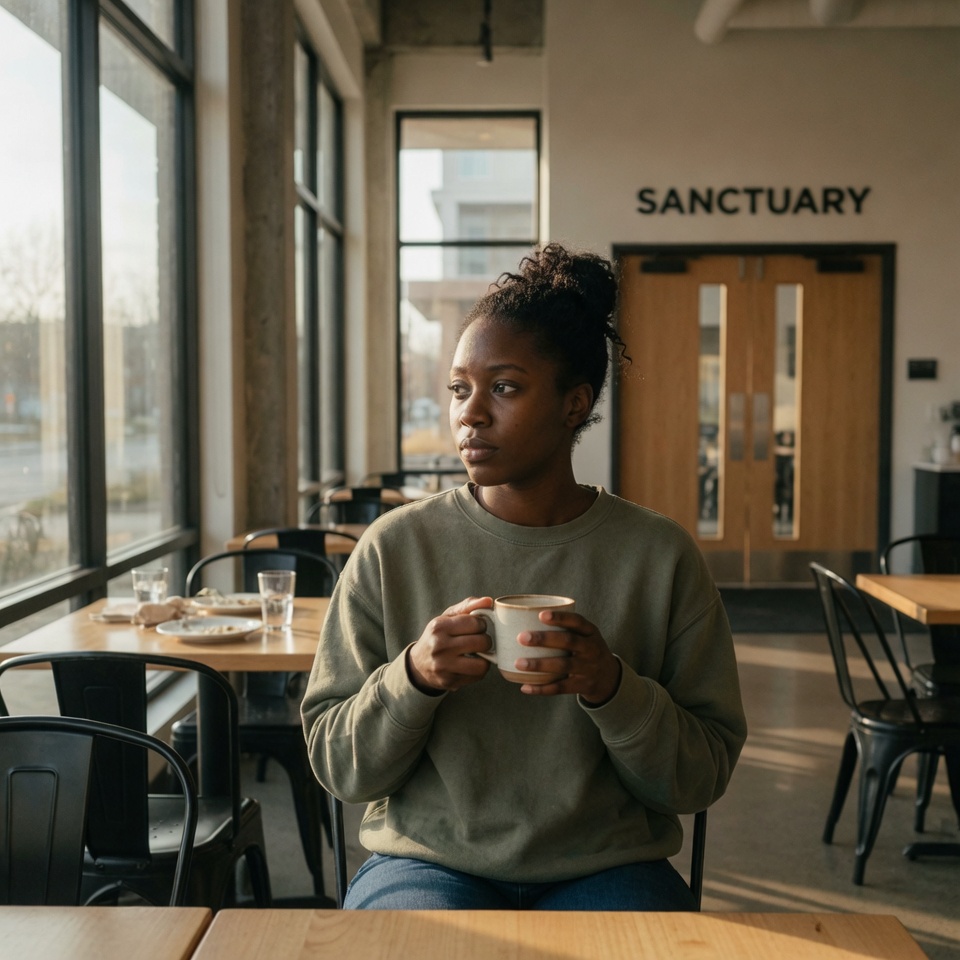 A woman looking upward in prayer — Grace is a Christian AI companion for the question of whether God cares about anxiety