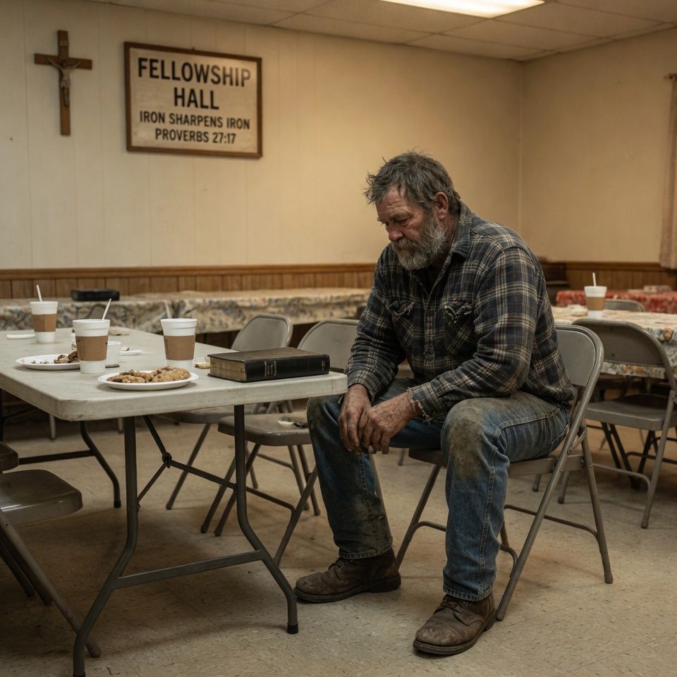 A person in quiet solitude — carrying the private fear that depression means spiritual failure