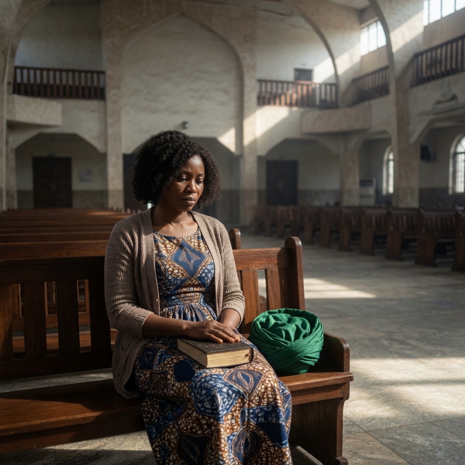 A person alone with their thoughts — the private fear that depression is a spiritual failure