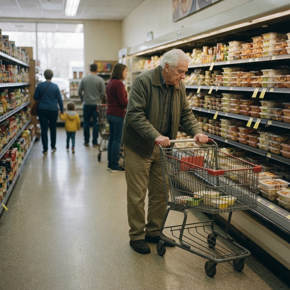 A person alone after loss — the loneliness that remains when the world moves on