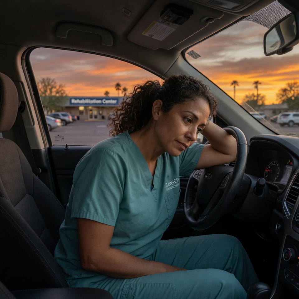 A caregiver alone with their thoughts — the weight of caregiver guilt