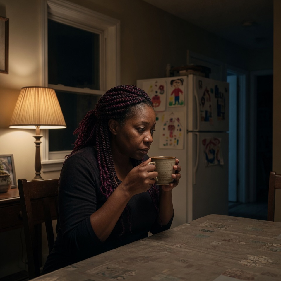 The stillness of a house at night — alone in the quiet after everyone goes to sleep