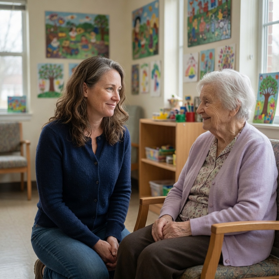 Two people, one not recognizing the other — the grief of ambiguous loss in caregiving