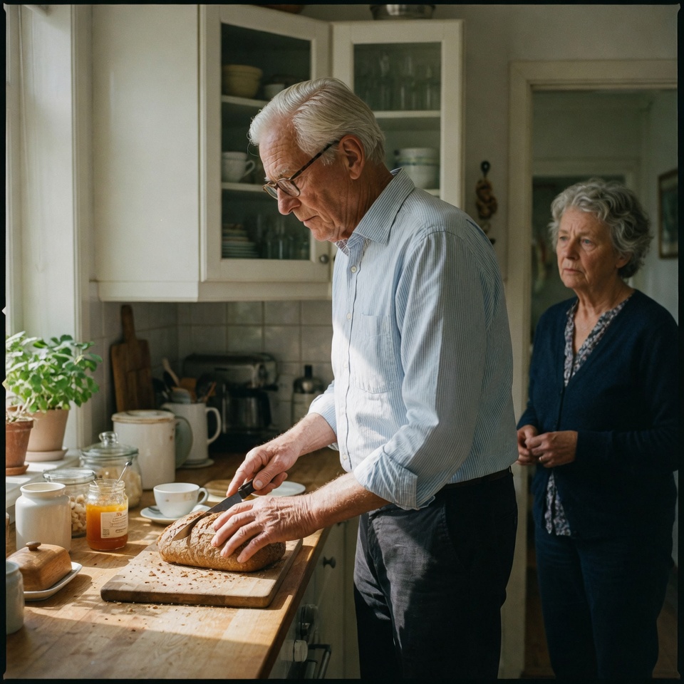 A caregiver sitting quietly — when the person you care for no longer knows who you are