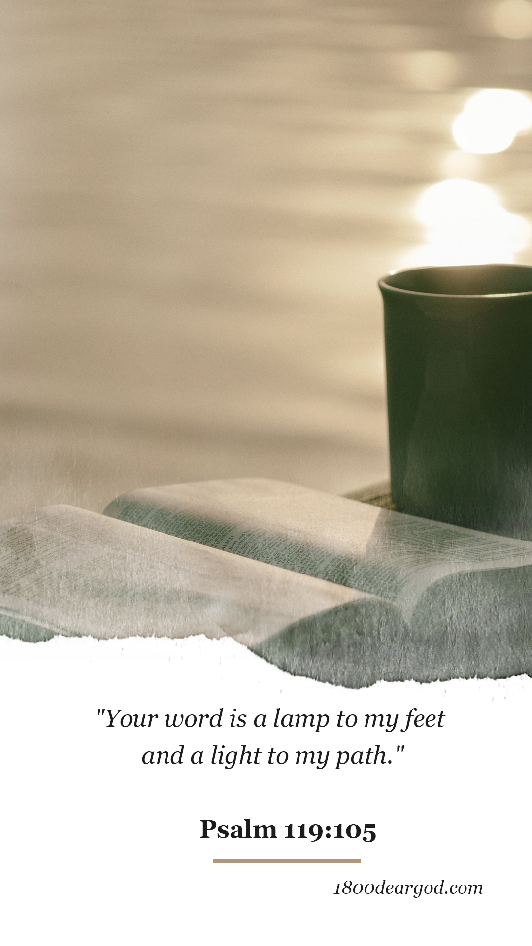 Open Bible — your word is a lamp to my feet and a light to my path